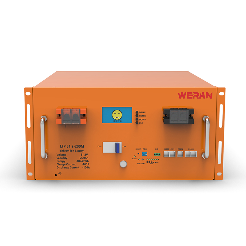 WERAN WRL-48200RO 51.2V 200Ah LiFePO4 แบตเตอรี่แร็ค (10.24kWh) – 8000 รอบ กระแสไฟสูง การจัดเก็บพลังงานแสงอาทิตย์แบบโมดูลาร์