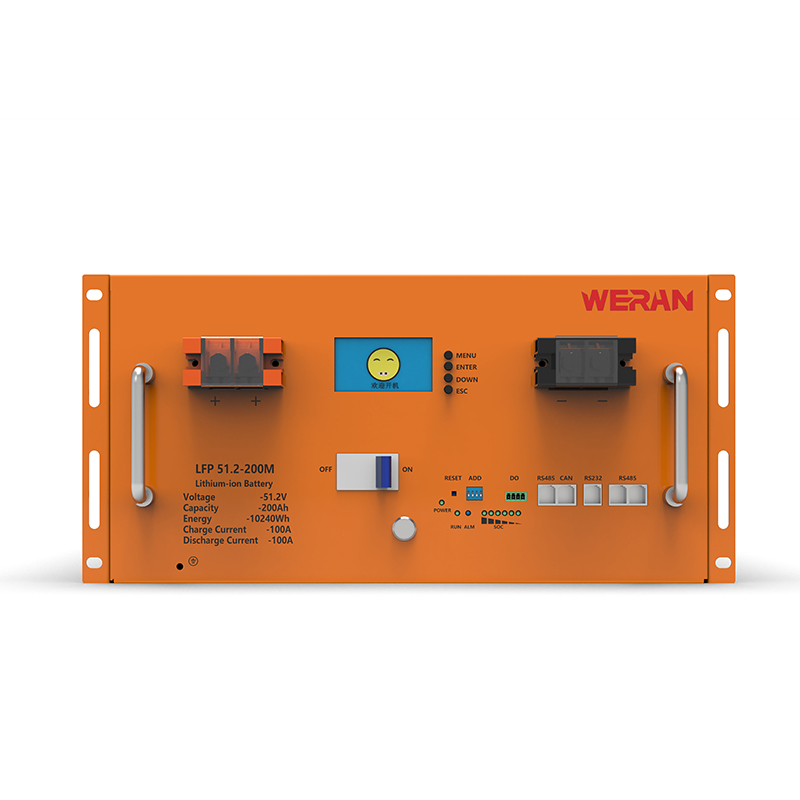 WERAN WRL-48200RO 51.2V 200Ah LiFePO4 แบตเตอรี่แร็ค (10.24kWh) – 8000 รอบ กระแสไฟสูง การจัดเก็บพลังงานแสงอาทิตย์แบบโมดูลาร์