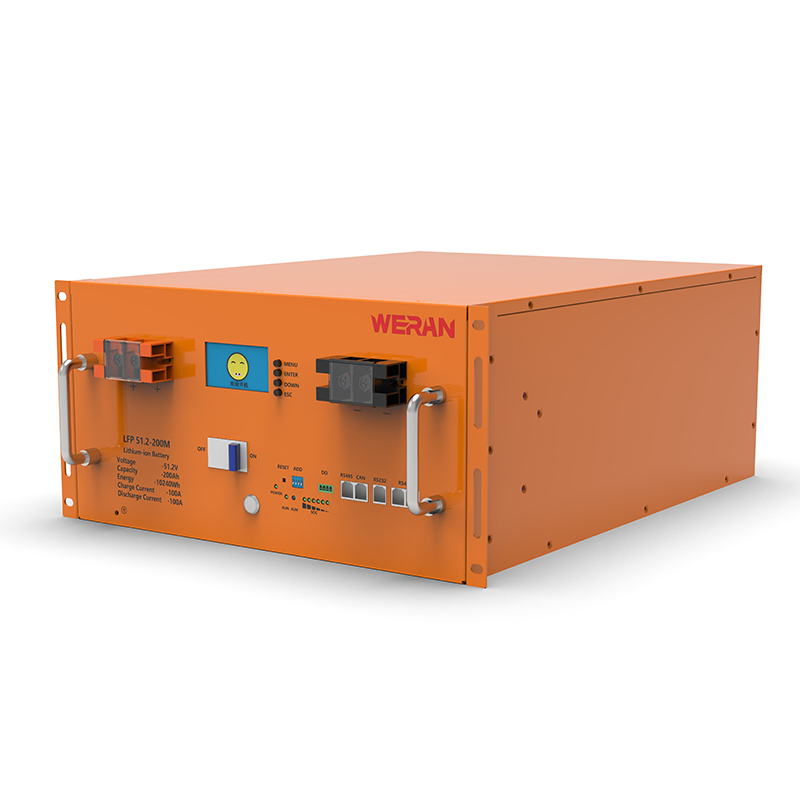 WERAN WRL-48200RO 51.2V 200Ah LiFePO4 แบตเตอรี่แร็ค (10.24kWh) – 8000 รอบ กระแสไฟสูง การจัดเก็บพลังงานแสงอาทิตย์แบบโมดูลาร์