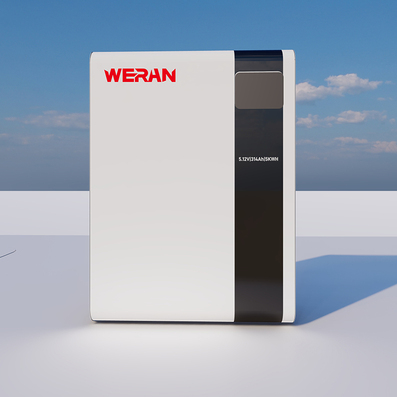 WERAN 51.2V 100Ah 5.12kWh แบตเตอรี่ LiFePO4 แบบติดผนังสำหรับการจัดเก็บพลังงานแสงอาทิตย์ที่อยู่อาศัย